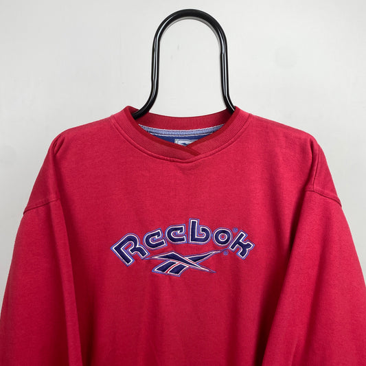 Retro Reebok Sweatshirt Red Medium