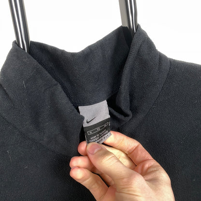 00s Nike Oregon 1/4 Zip Fleece Sweatshirt Black XL