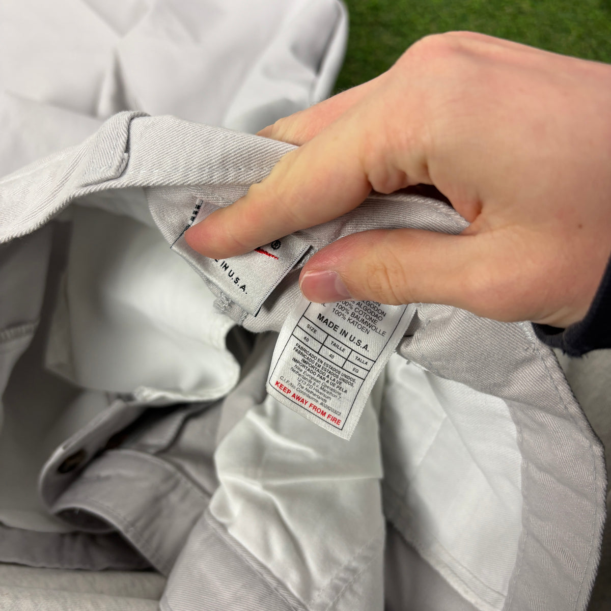 90s Nike Chino Golf Trousers Joggers Grey XL