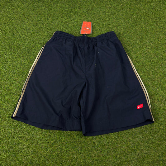 00s Nike Piping Shorts Blue XS