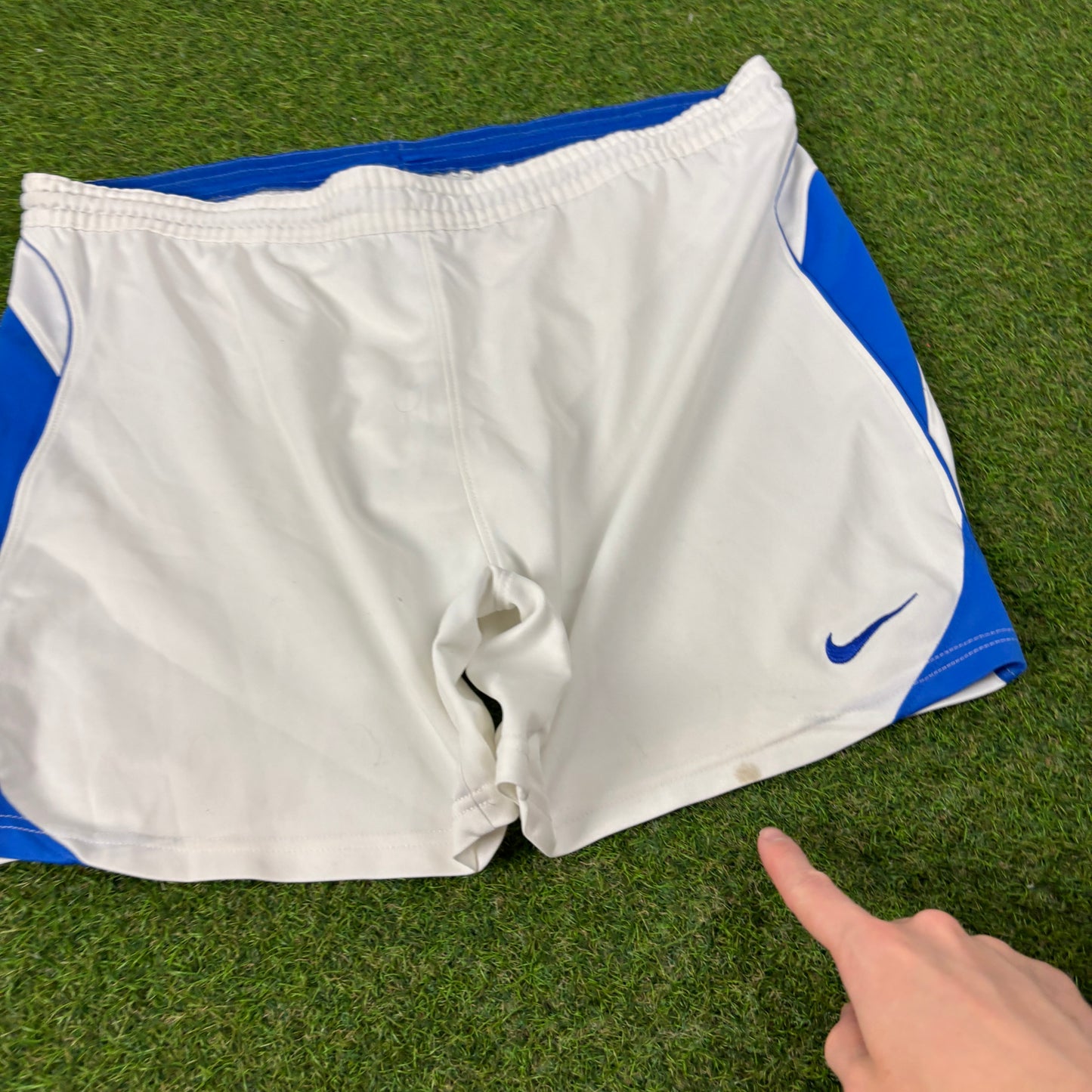 00s Nike Football Shorts White Large