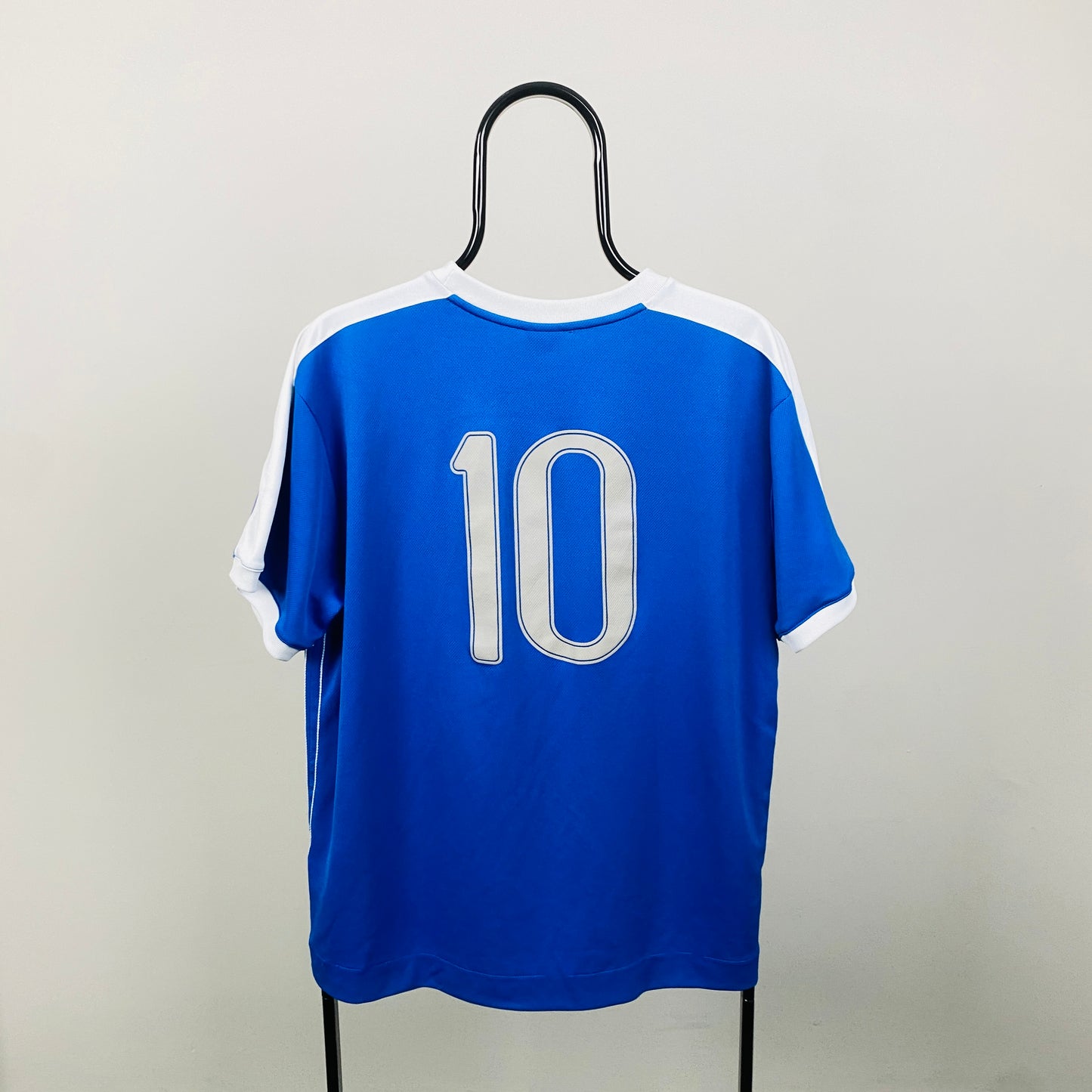 00s Nike Brazil Football Shirt T-Shirt Blue Large