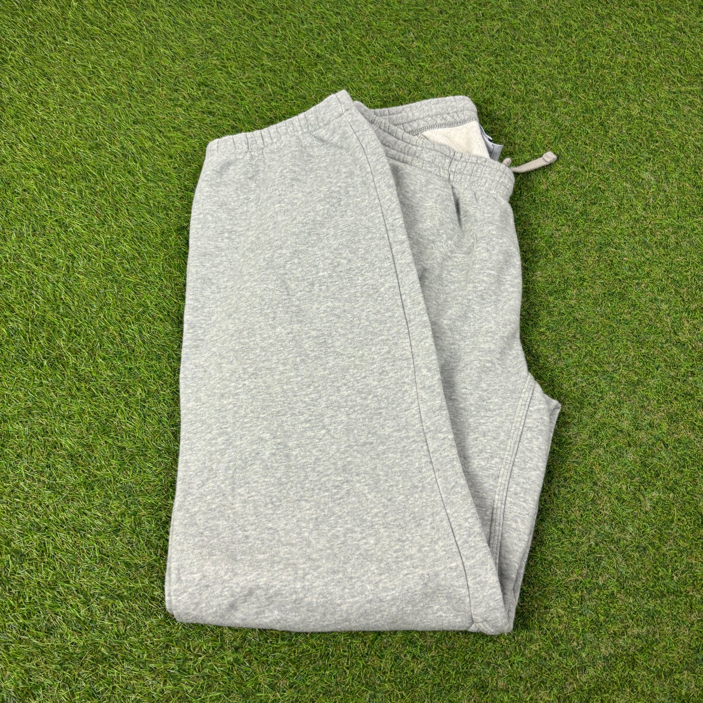 00s Nike Wide Leg Cotton Joggers Grey Medium