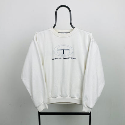 Retro Sergio Tacchini Sweatshirt White Small