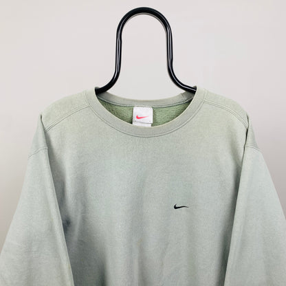 90s Nike Sweatshirt Sage Green Large