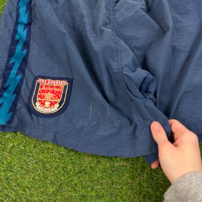 90s Nike Arsenal Football Shorts Blue XL