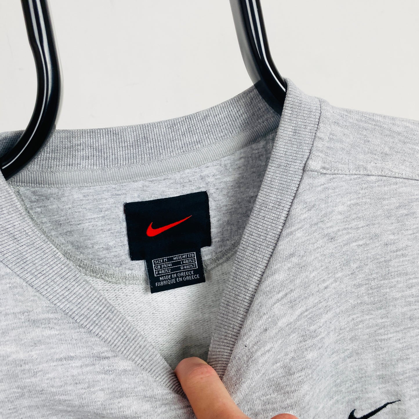 90s Nike Sweatshirt Grey Medium