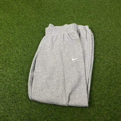 00s Nike Wide Leg Cotton Joggers Grey Small