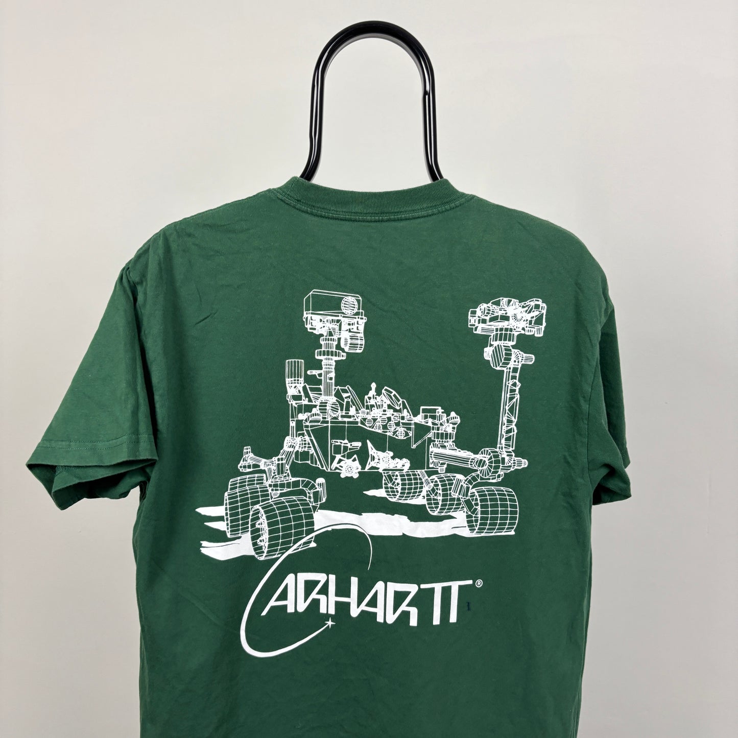 00s Carhartt Orbit T-Shirt Green Small