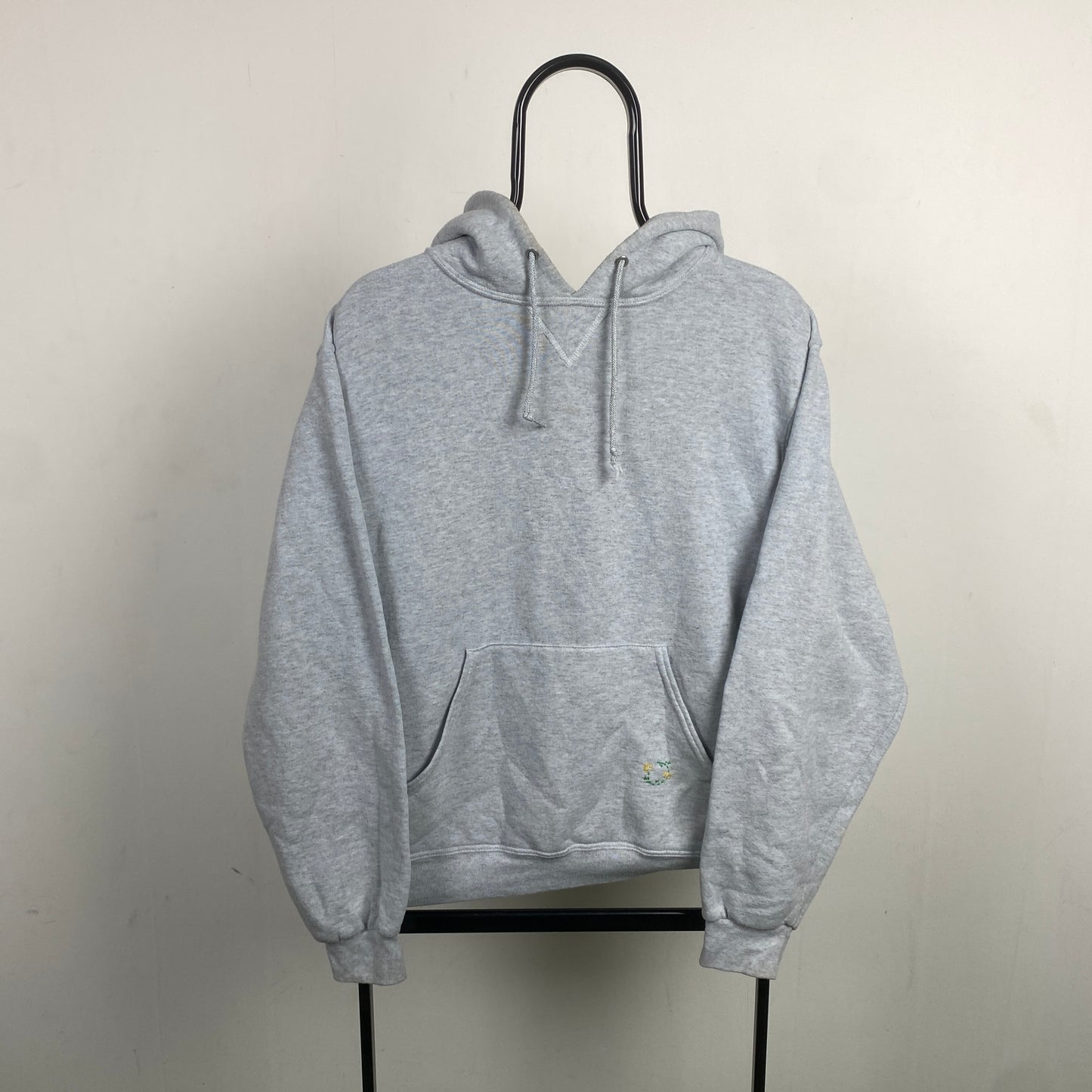 Retro Russell Athletic Hoodie Grey Small