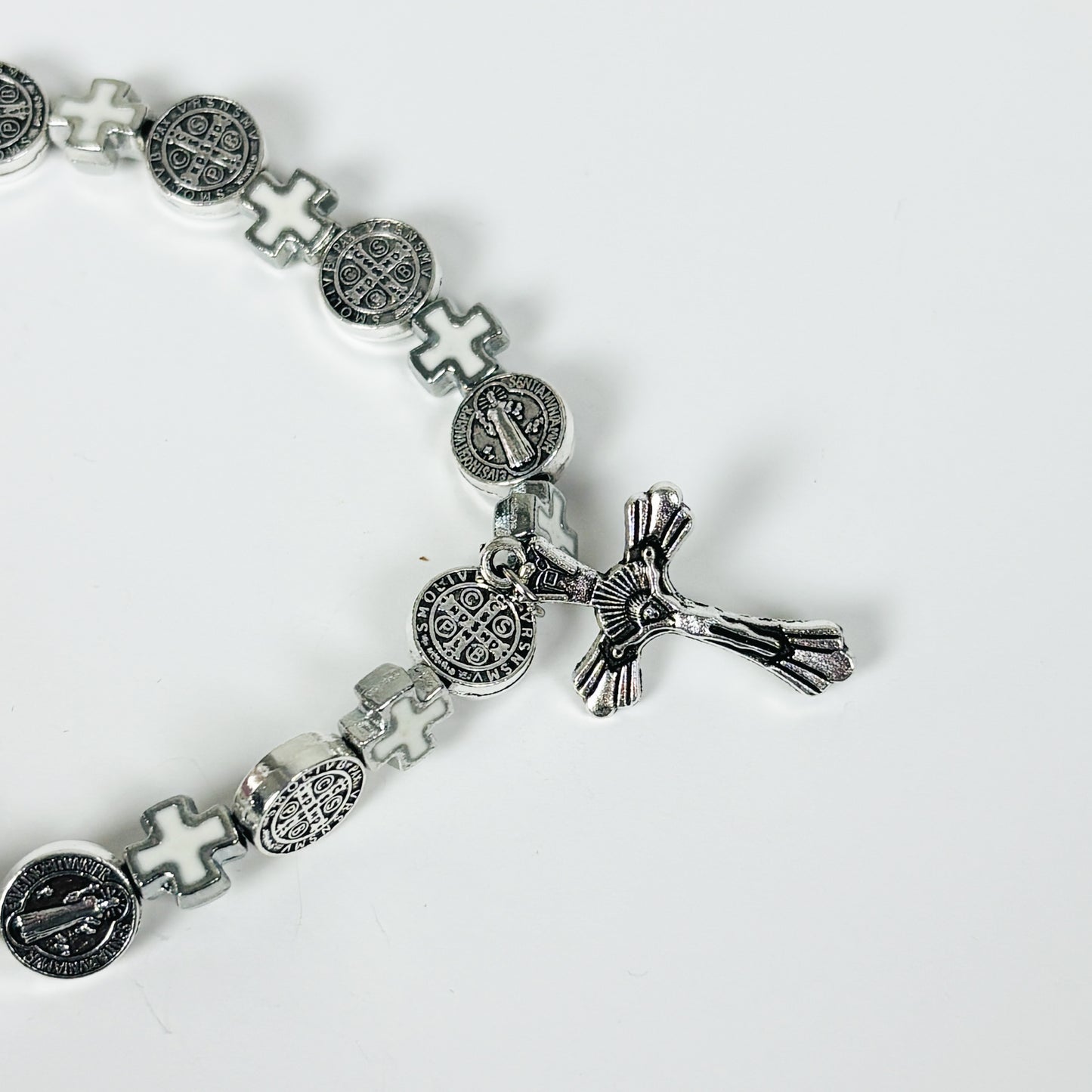 Vintage Jesus Bracelet Silver