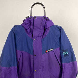 Retro Berghaus Gore-Tex Extrem 7000 Coat Jacket Purple Large