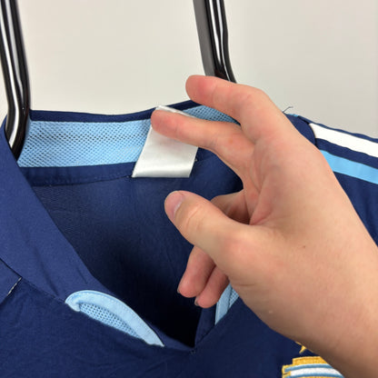 00s Adidas Argentina Football Shirt T-Shirt Blue XL