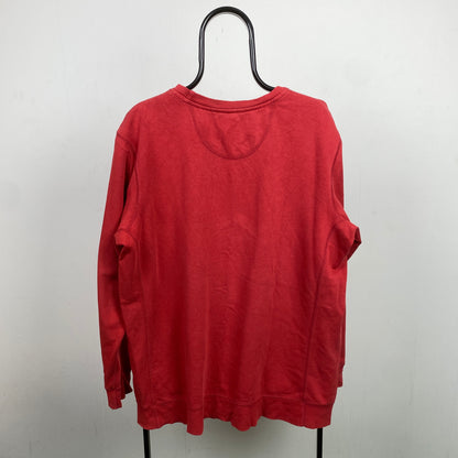 00s Nike Sweatshirt Red Large