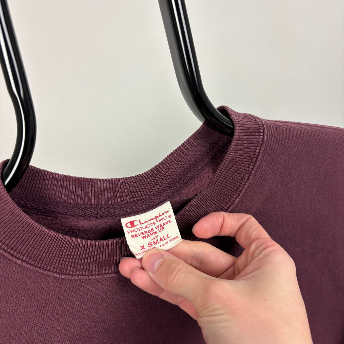 90s Champion Sweatshirt Purple XS