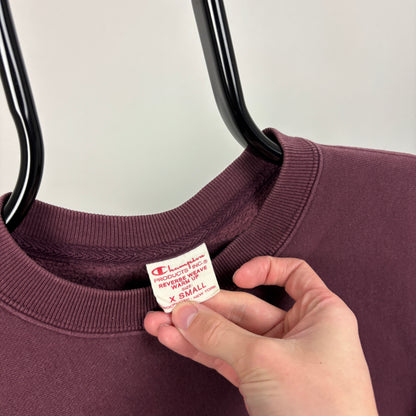 90s Champion Sweatshirt Purple XS