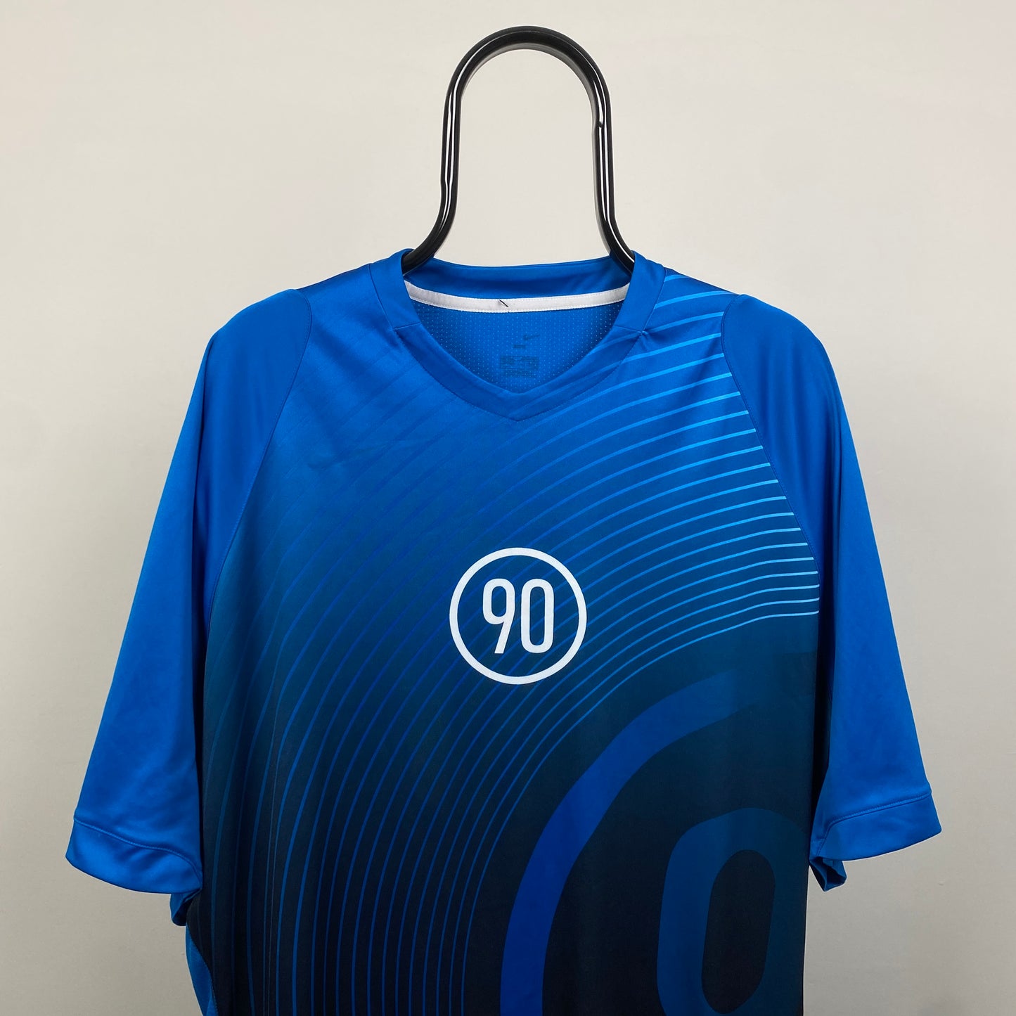 00s Nike T90 Football T-Shirt Blue XL