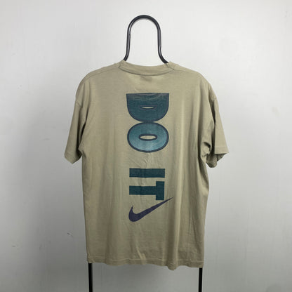 90s Nike Just Do It T-Shirt Brown Medium