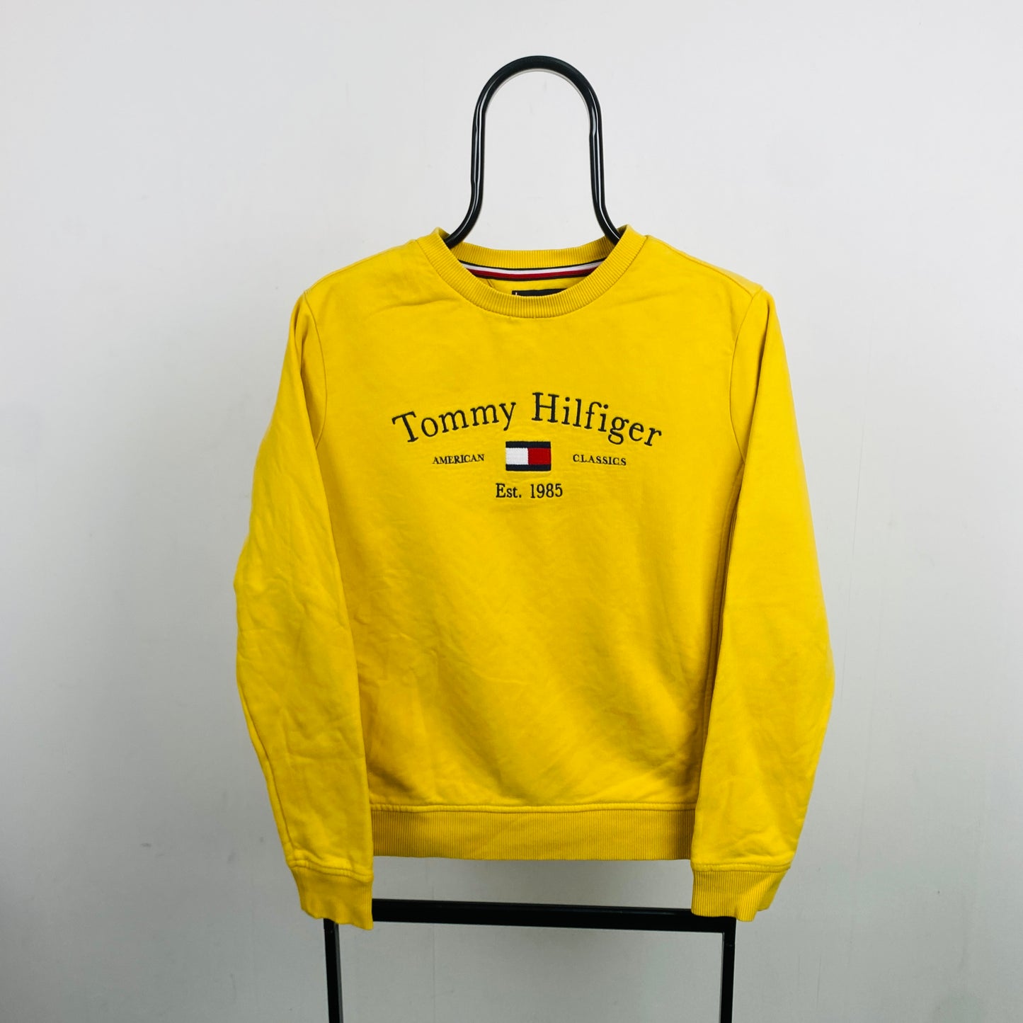 Retro Tommy Hilfiger Sweatshirt Yellow XS