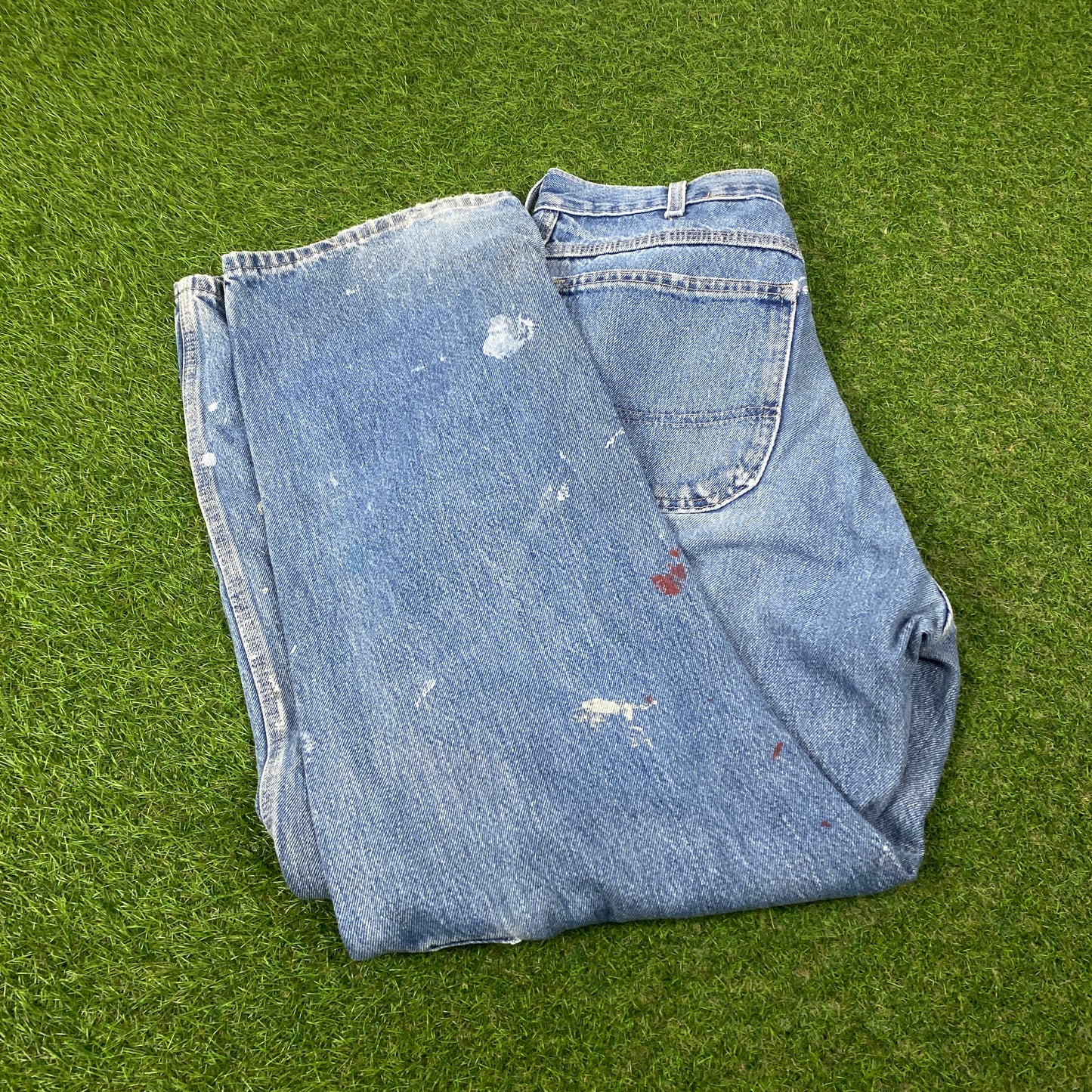 00s Dickies Double Knee Denim Jeans Joggers Blue XL 38x30