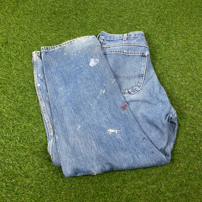 00s Dickies Double Knee Denim Jeans Joggers Blue XL 38x30