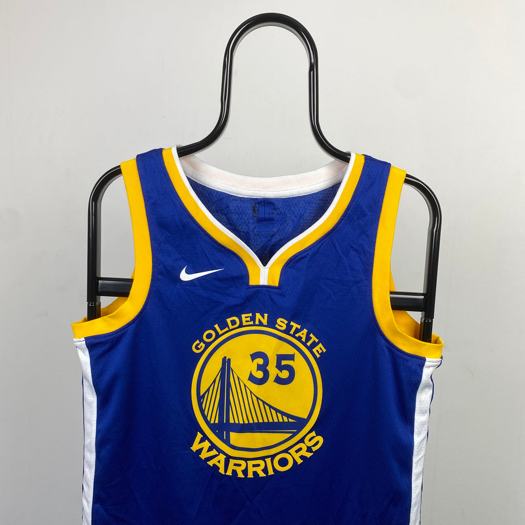 00s Nike Golden State Durant Basketball Vest Jersey T-Shirt Blue Small
