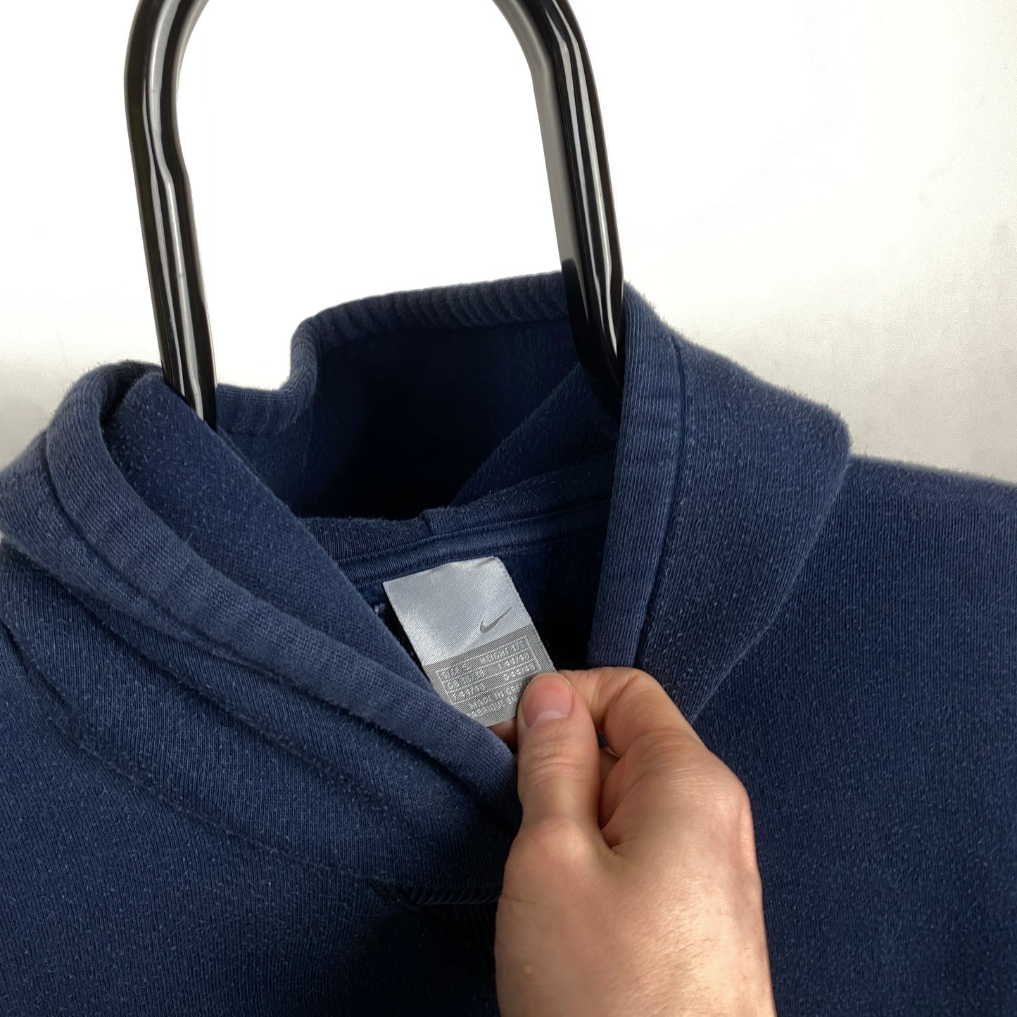 00s Nike Heavyweight Hoodie Blue Small