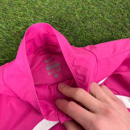 00s Nike Windbreaker Jacket + Joggers Tracksuit Set Pink Women’s XS