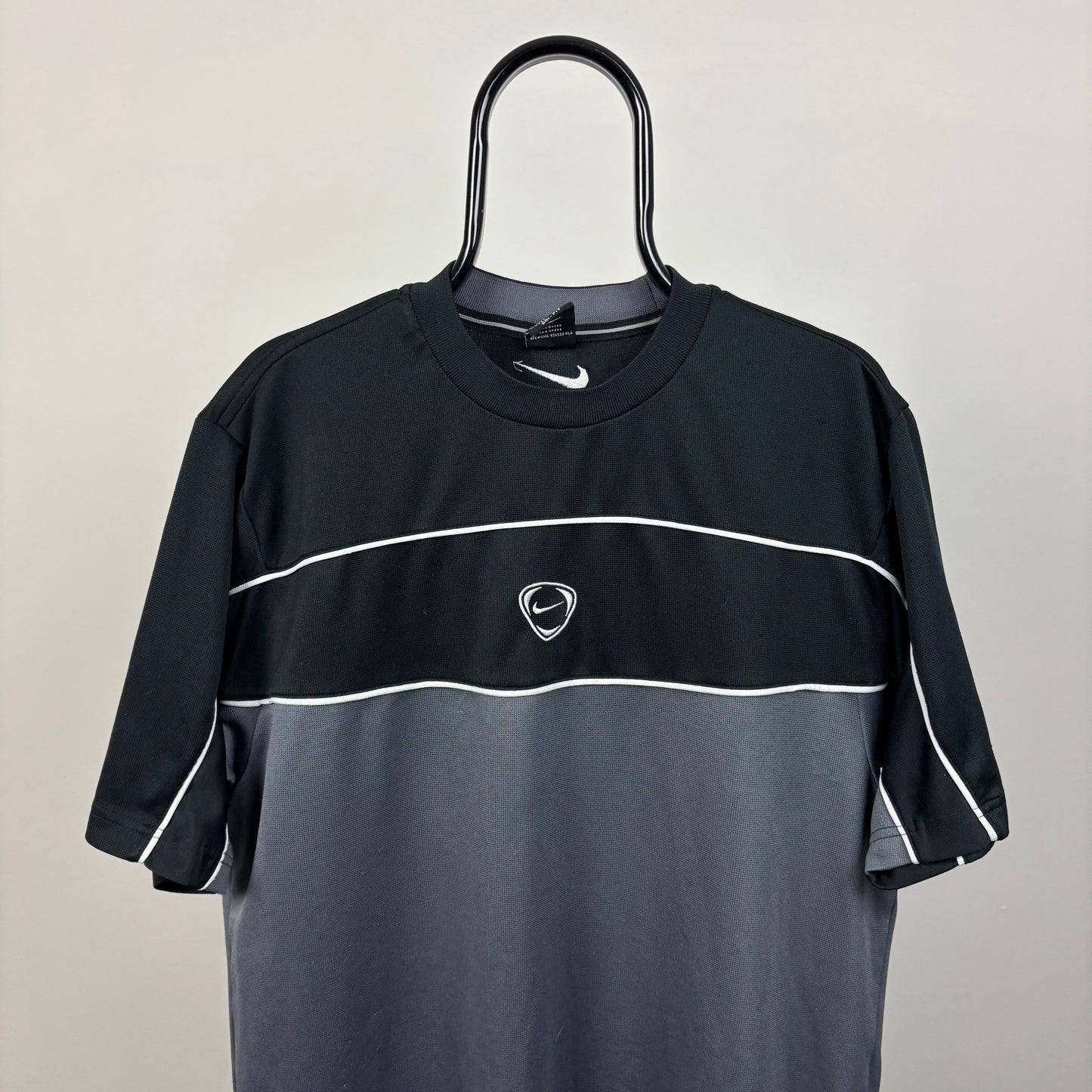 00s Nike Centre Swoosh T-Shirt Black Large