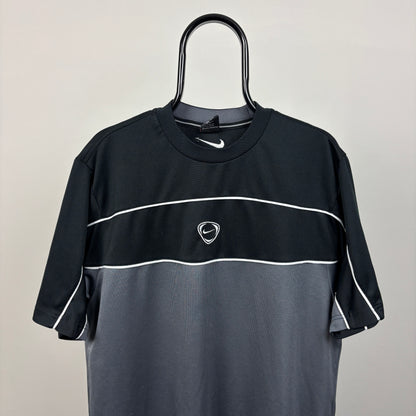 00s Nike Centre Swoosh T-Shirt Black Large
