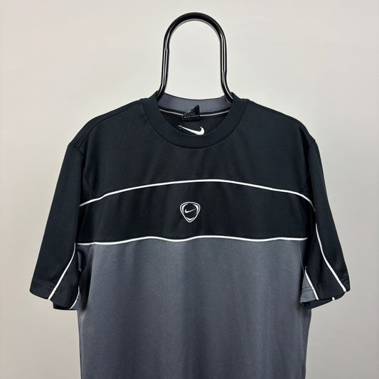00s Nike Centre Swoosh T-Shirt Black Large