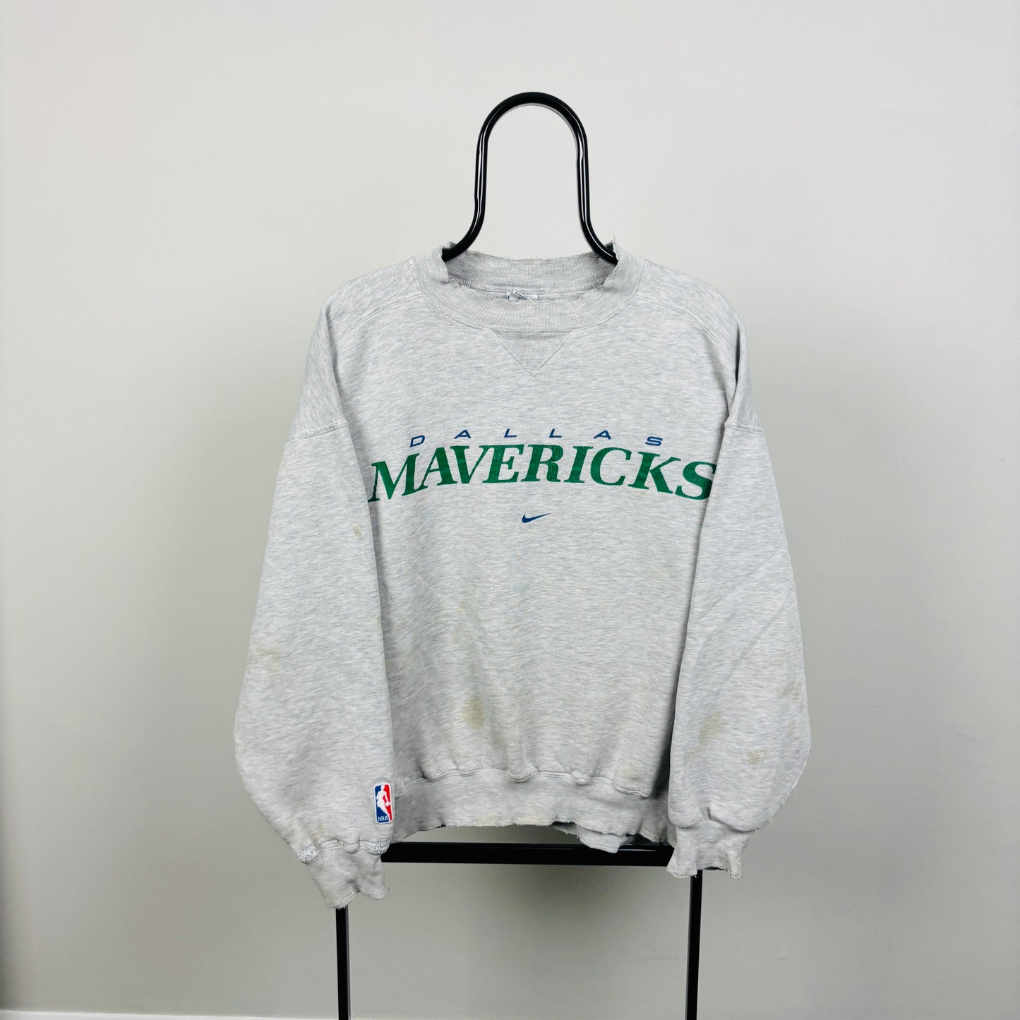 90s Nike Dallas Mavericks NBA Sweatshirt Grey Large