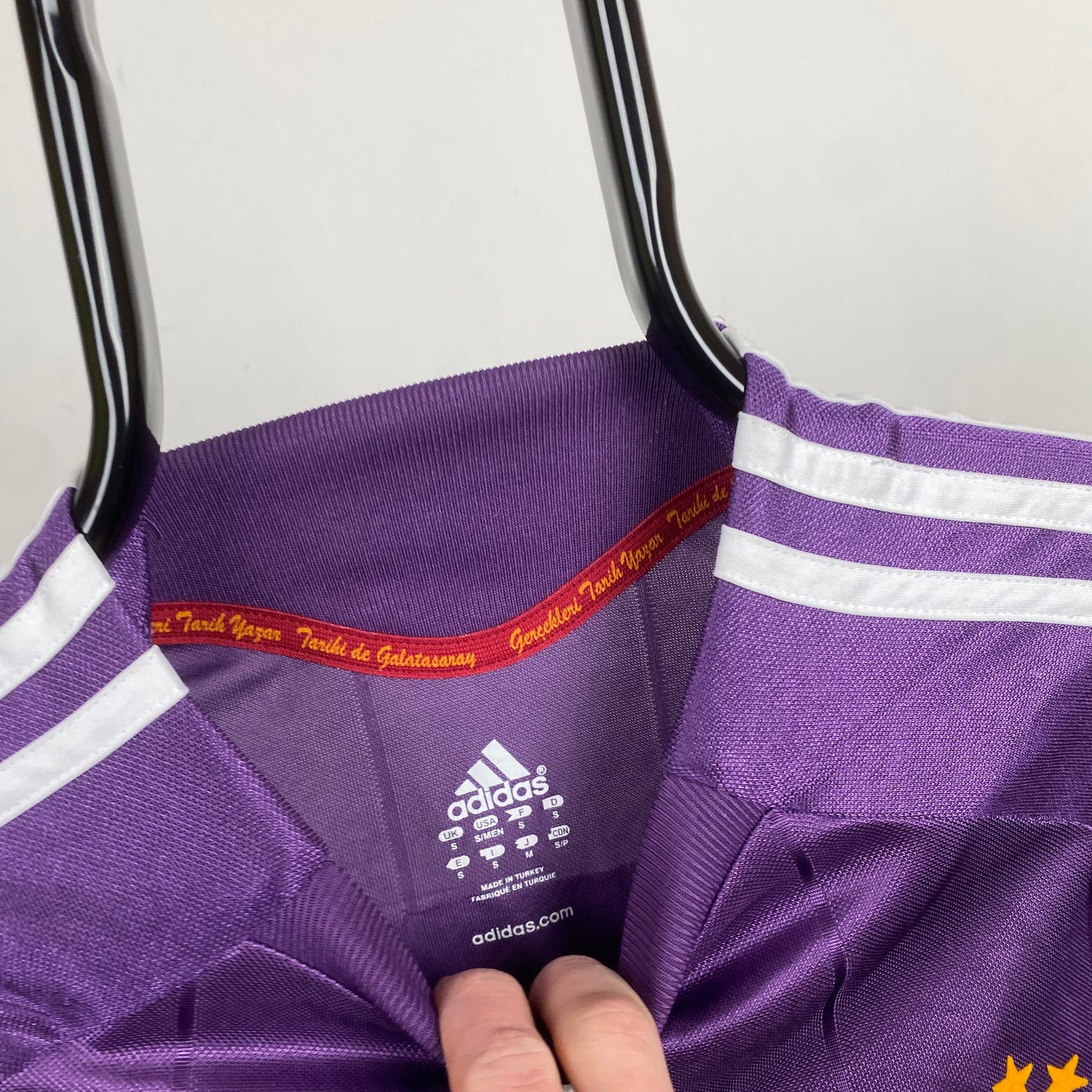 00s Adidas Galatasaray Football Shirt T-Shirt Purple Small