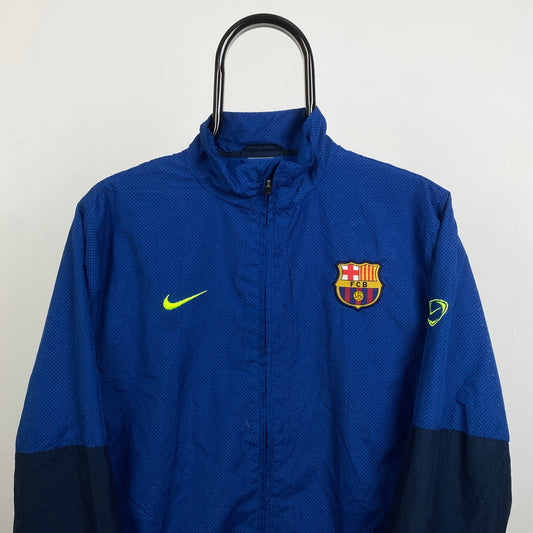90s Nike Barcelona Windbreaker Jacket Blue Small