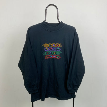 Retro The Sweater Shop Sweatshirt Black XL