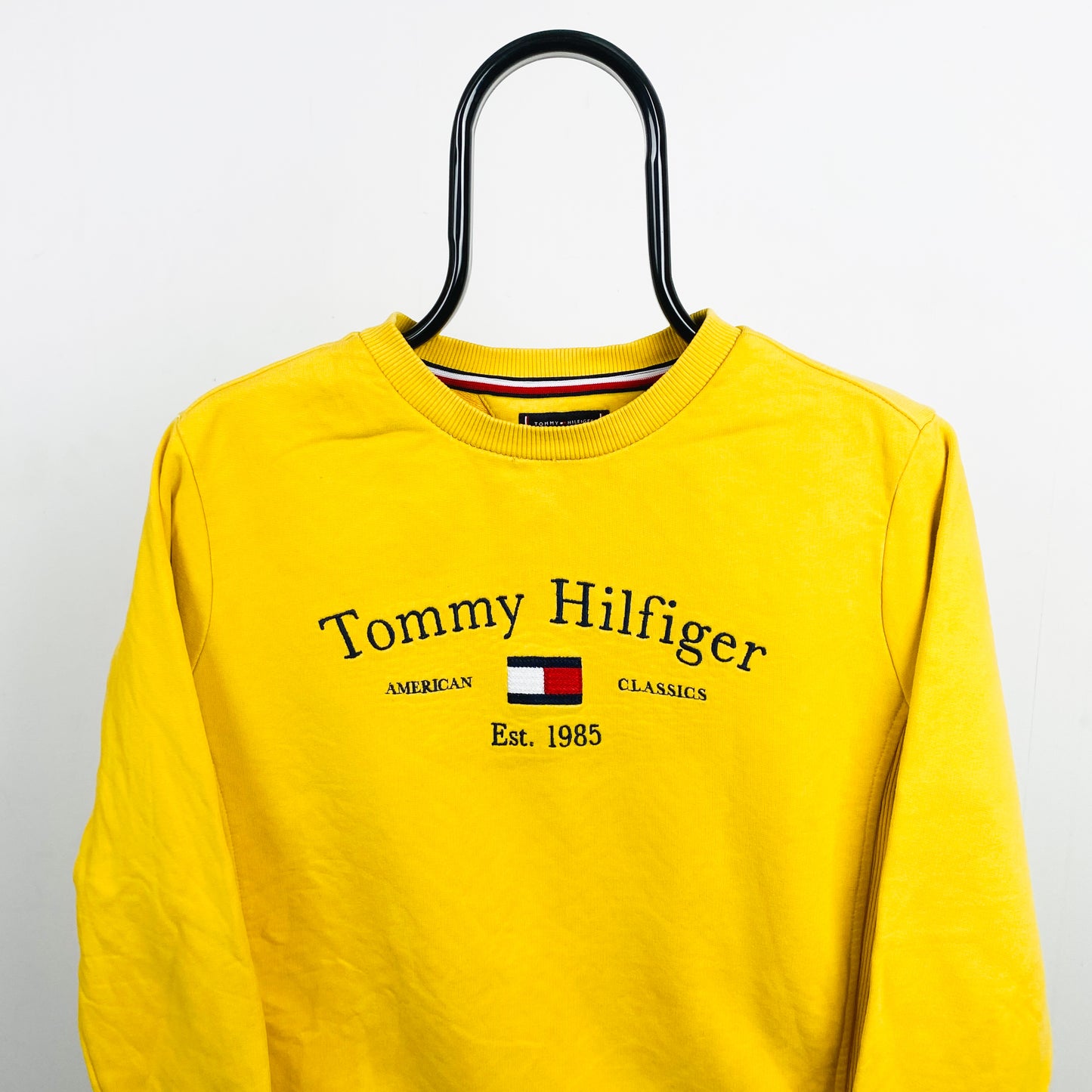 Retro Tommy Hilfiger Sweatshirt Yellow XS