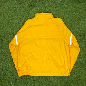 90s Nike Piping Tracksuit Jacket + Joggers Set Orange Small