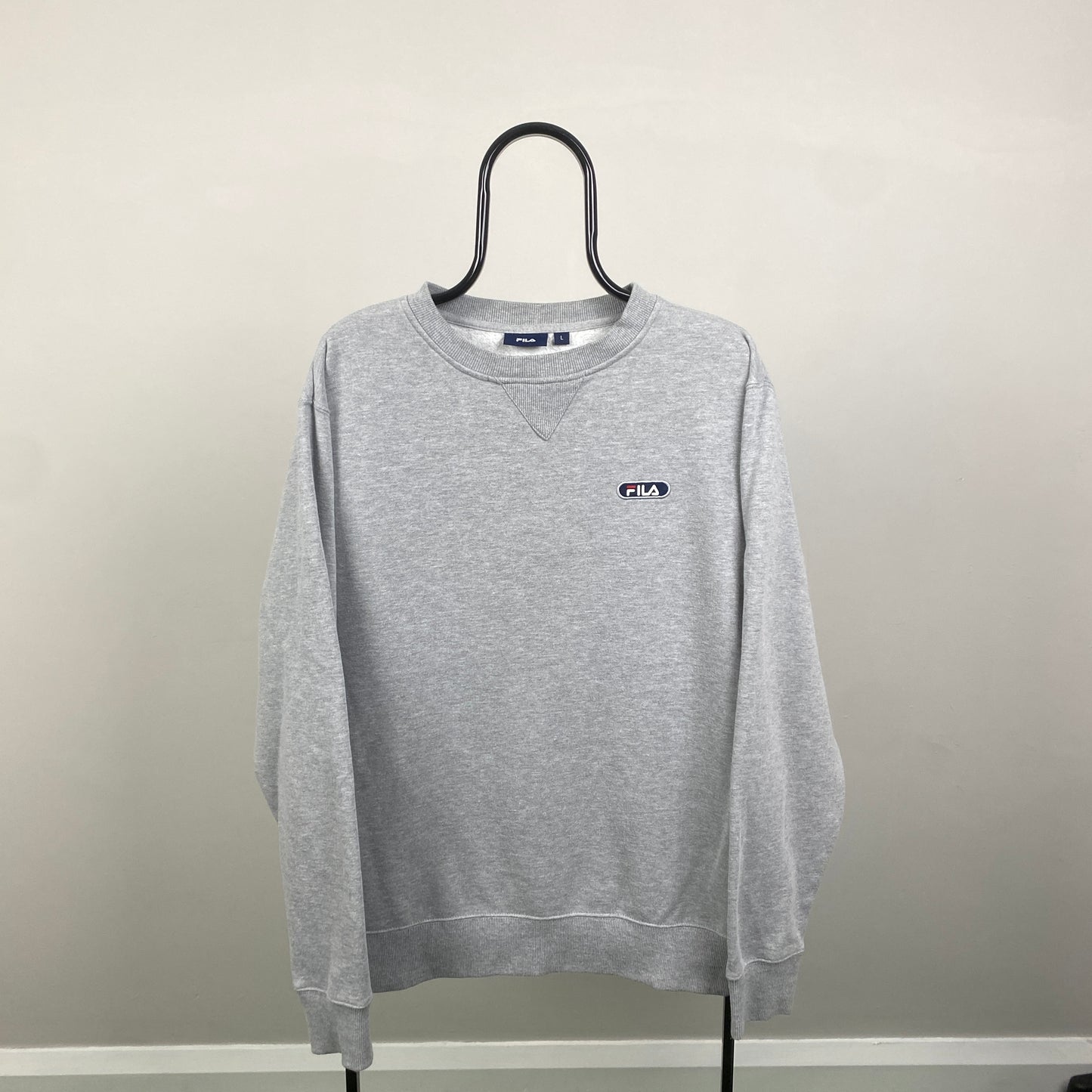 00s Fila Sweatshirt Grey Large