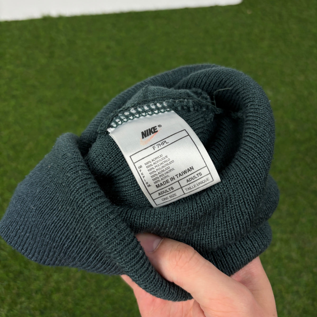 90s Nike Beanie Hat Green
