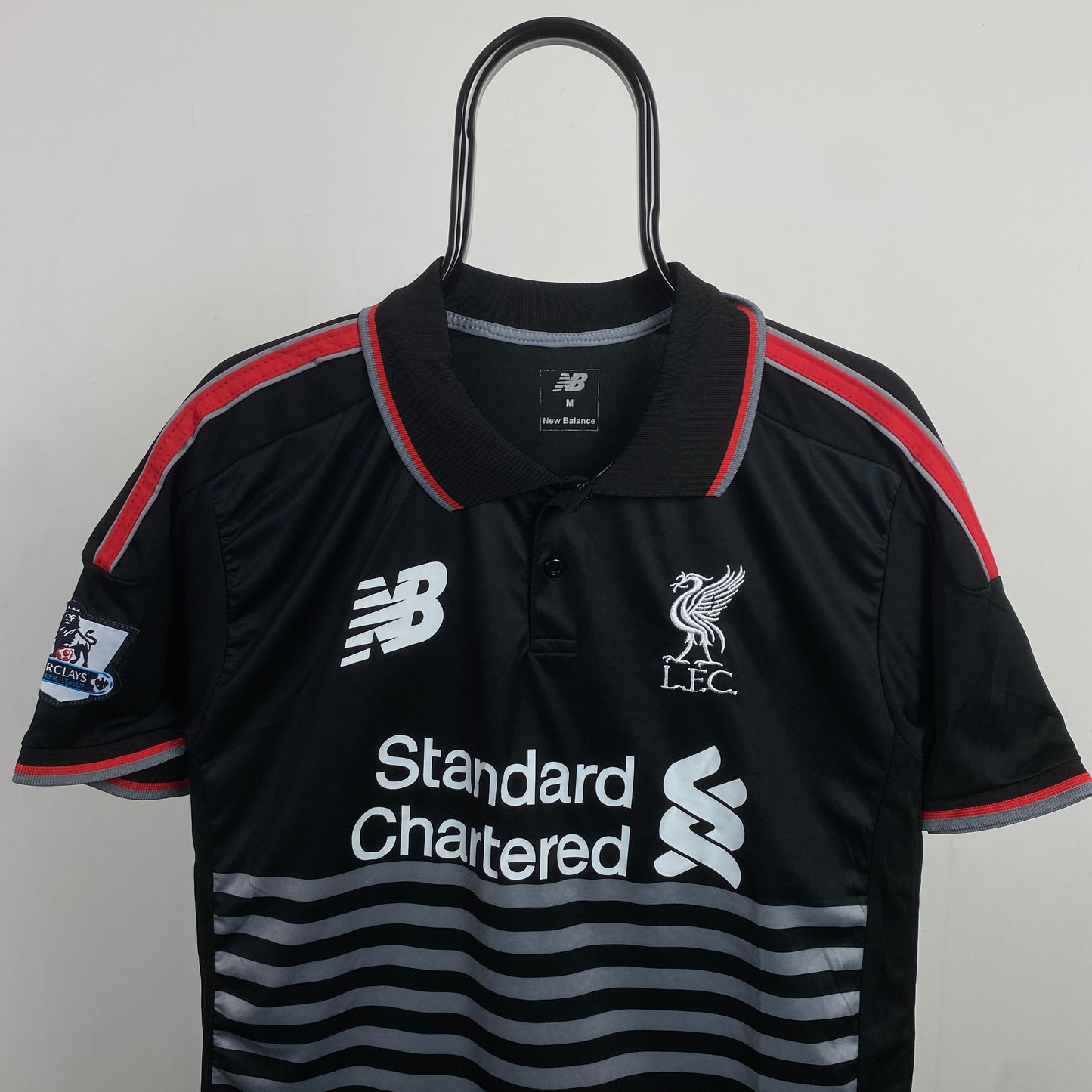 Retro New Balance Liverpool Balotelli T-Shirt Black Medium