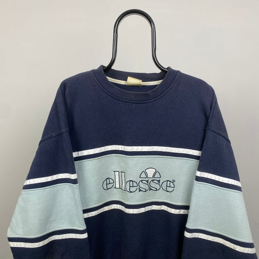 90s Ellesse Sweatshirt Blue XL