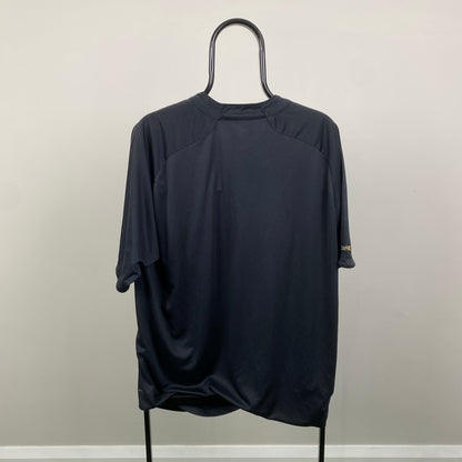 00s Nike T90 Football Shirt T-Shirt Black XL