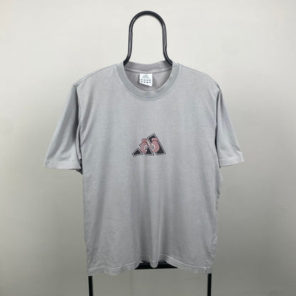 00s Adidas Boxing T-Shirt Grey Large