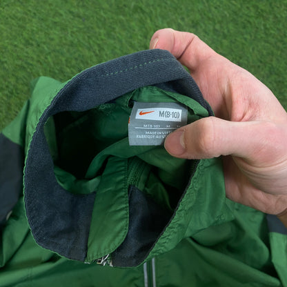 90s Nike Piping Jacket + Joggers Set Green Medium