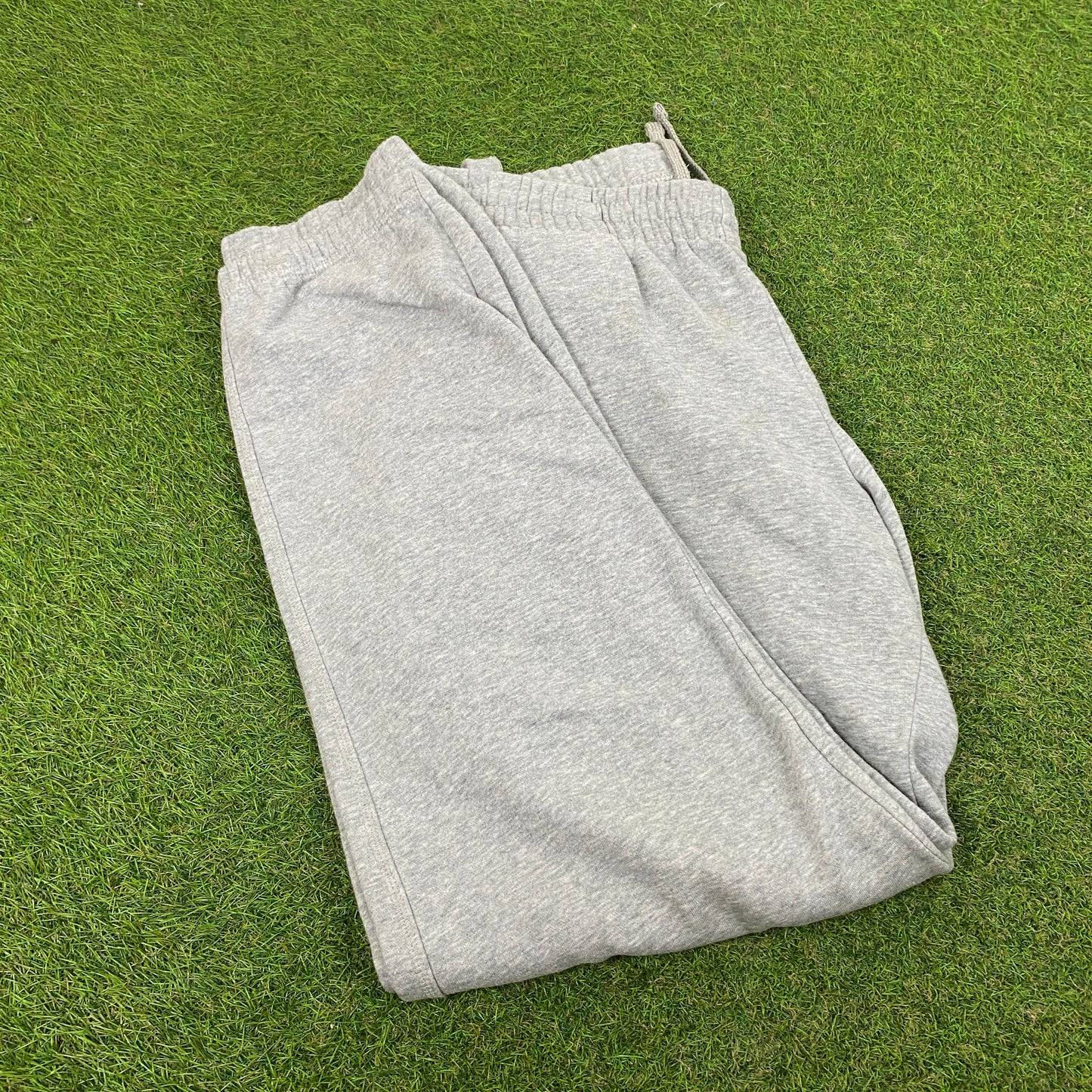 00s Nike Wide Leg Cotton Joggers Grey Medium