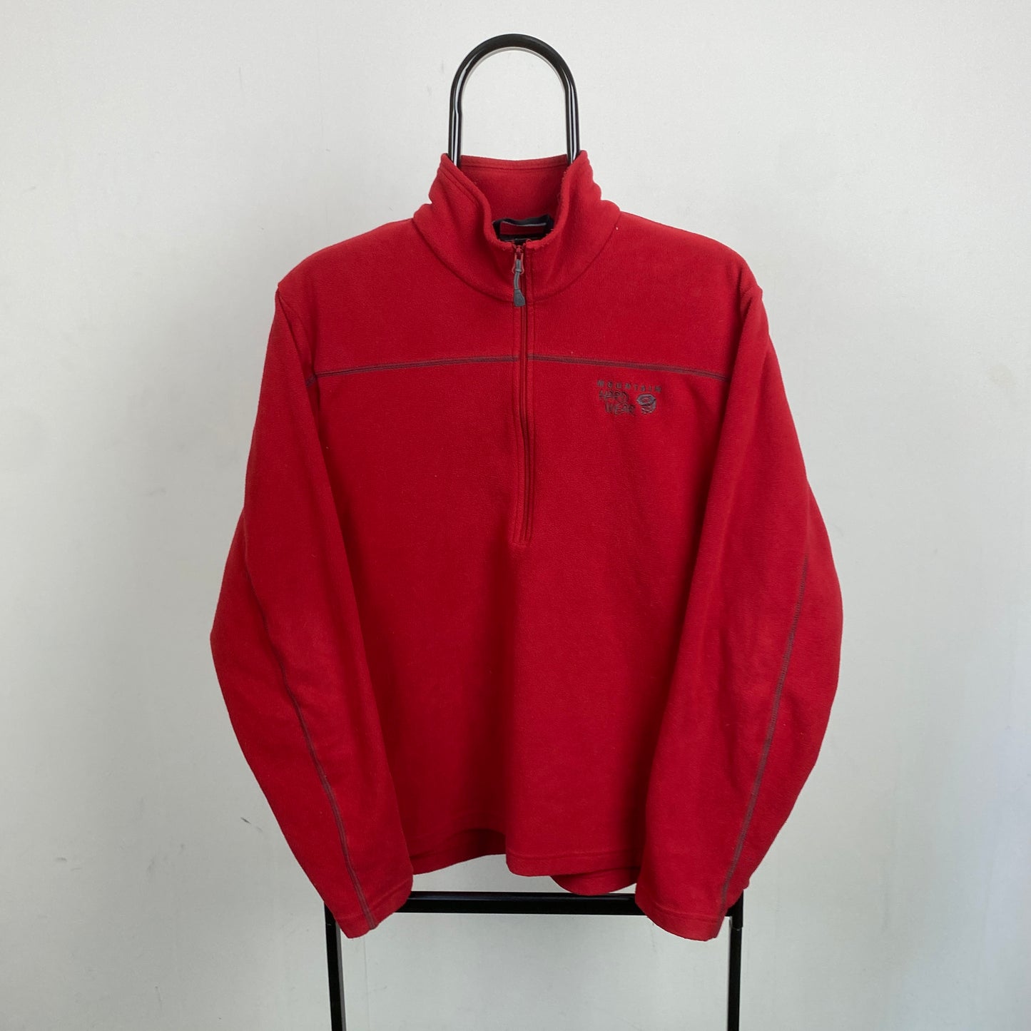 Retro Mountain Hardware Fleece Sweatshirt Red Medium