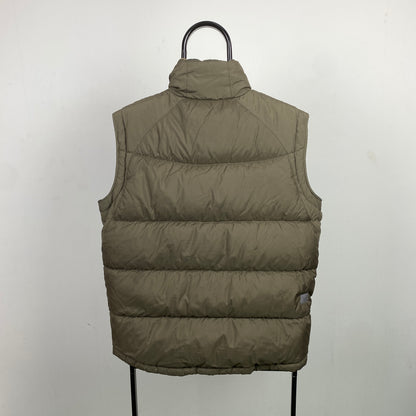 00s Nike Puffer Gilet Jacket Brown Large