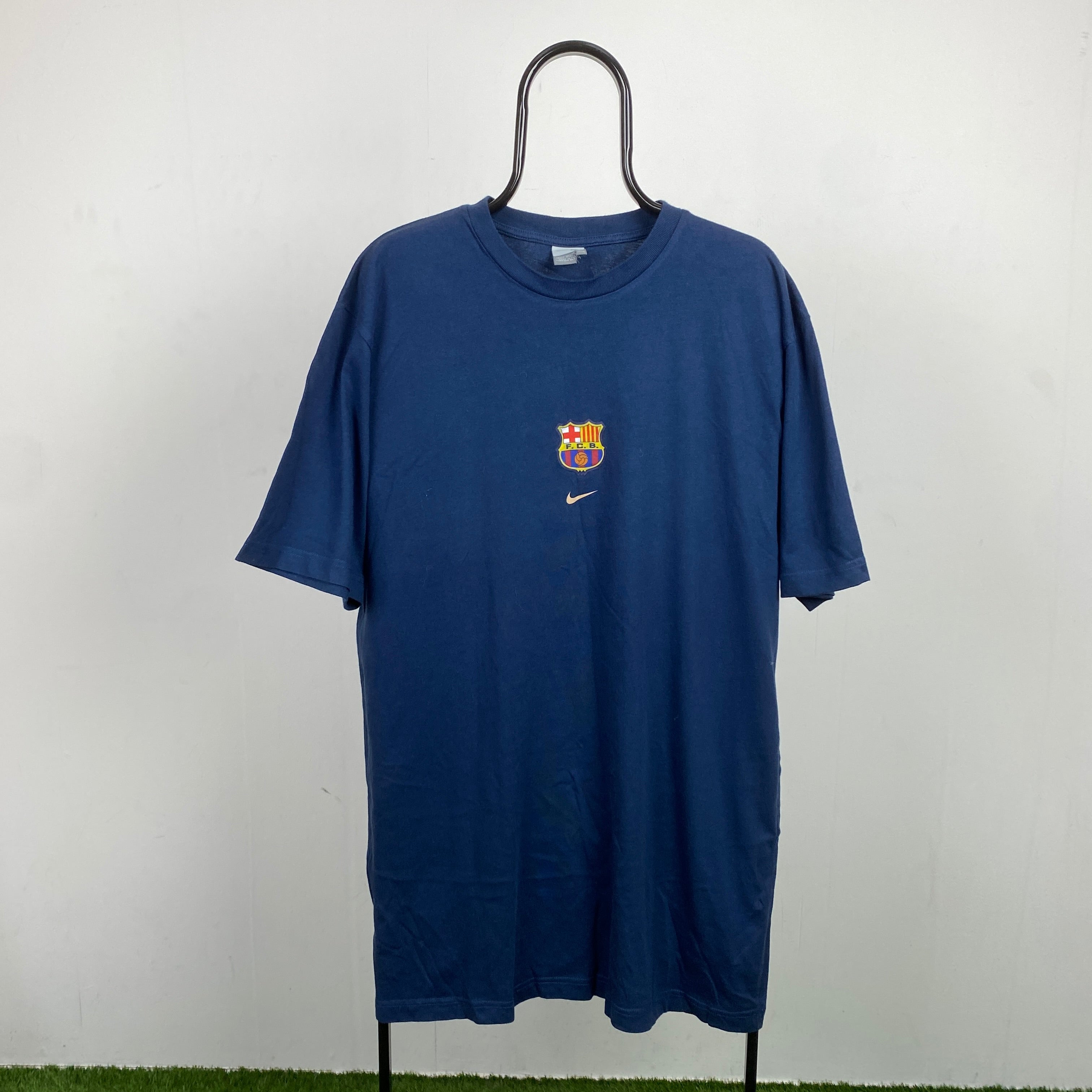 90s Nike Barcelona T-Shirt Blue XXL