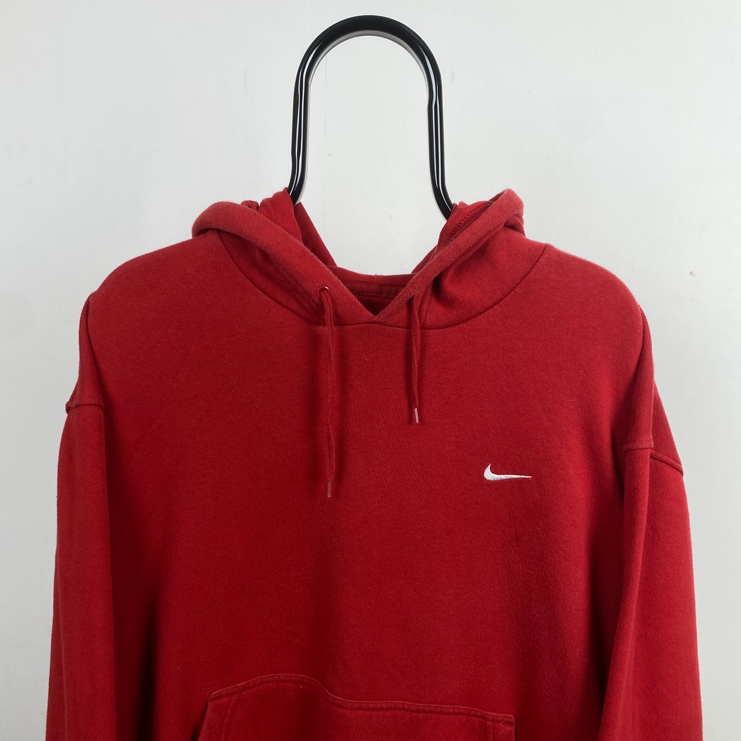 00s Nike Heavyweight Hoodie Red Large