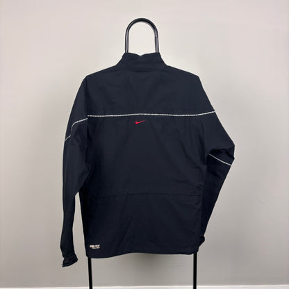 90s Nike Gore-Tex Waterproof Windbreaker Jacket Black Small